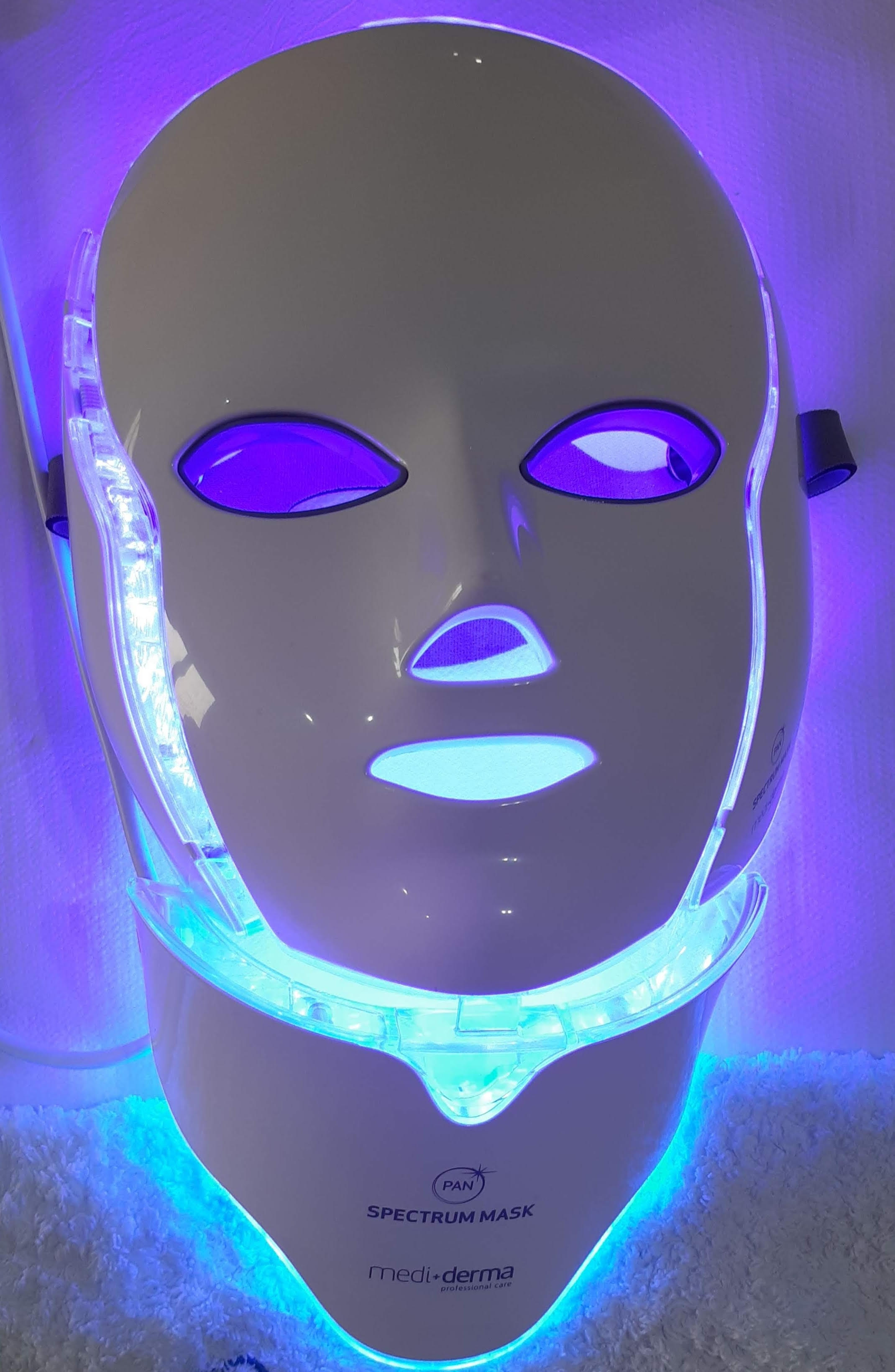 Máscara LED azul
